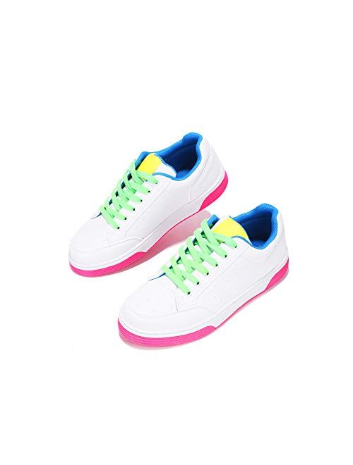 Cape Robbin Wedgie Sneakers for Women, Wedge Fashion Sneaker Shoes for Women with Chunky Block Heels