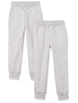 Boys and Toddlers' Fleece Jogger Sweatpants, Multipacks