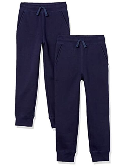 Amazon Essentials Boys and Toddlers' Fleece Jogger Sweatpants, Multipacks