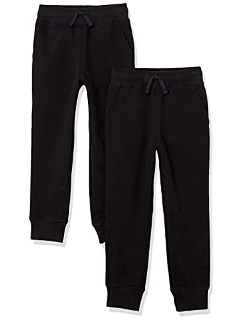 Amazon Essentials Boys and Toddlers' Fleece Jogger Sweatpants, Multipacks