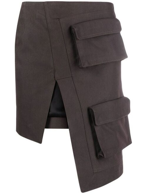 Off-White asymmetric cargo skirt