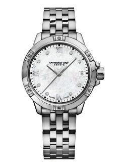 Women's Swiss Tango Diamond-Accent Stainless Steel Bracelet Watch 30mm 5960-ST-00995