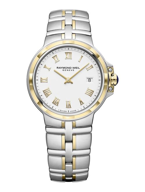 RAYMOND WEIL Women's Swiss Parsifal Two-Tone PVD Stainless Steel Bracelet Watch 30mm