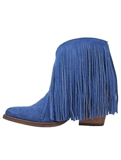 Dingo Tangles Women's Suede Western Booties