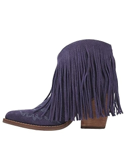 Dingo Tangles Women's Suede Western Booties