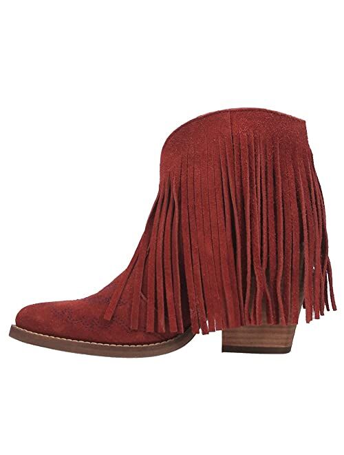 Dingo Tangles Women's Suede Western Booties