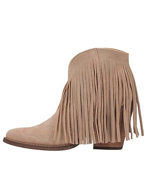 Dingo Tangles Women's Suede Western Booties