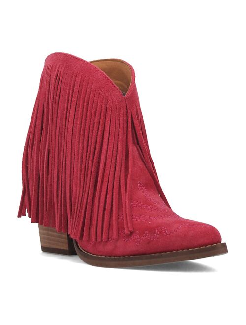 Dingo Tangles Women's Suede Western Booties