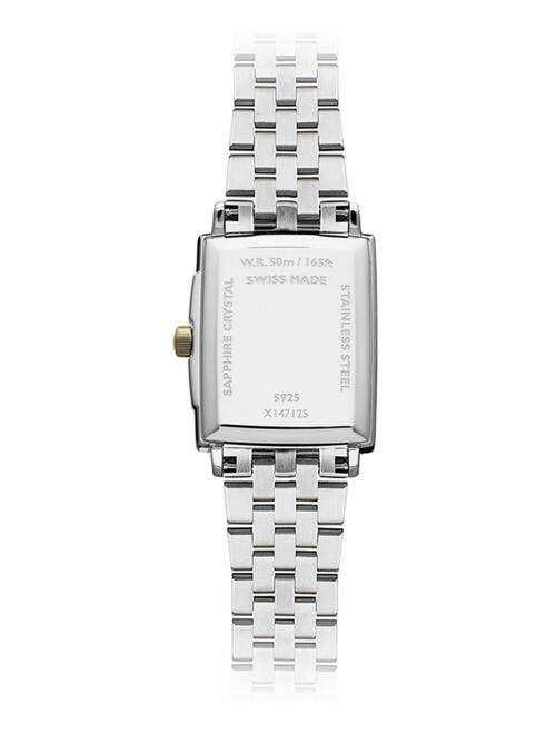 RAYMOND WEIL Women's Swiss Toccata Diamond (1/4 ct. t.w.) Two-Tone Stainless Steel Bracelet Watch 23x35mm