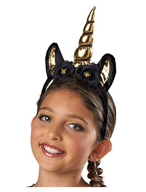 Seasons Girls Halloween Unicorn Costume Golden Goddess Costume with Headpiece