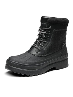 Men's Insulated Waterproof Snow Boots Warm Fur Lined Outdoor Winter Boot