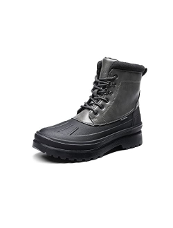 Men's Insulated Waterproof Snow Boots Warm Fur Lined Outdoor Winter Boot