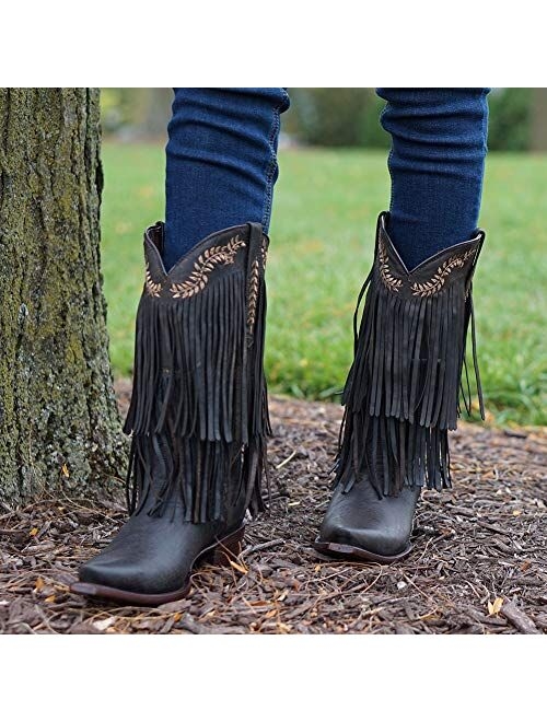 Soto Boots Santa Fe Women's Fringe Cowgirl Boots M50035