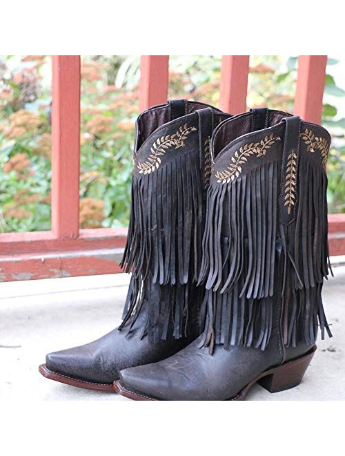 Soto Boots Santa Fe Women's Fringe Cowgirl Boots M50035