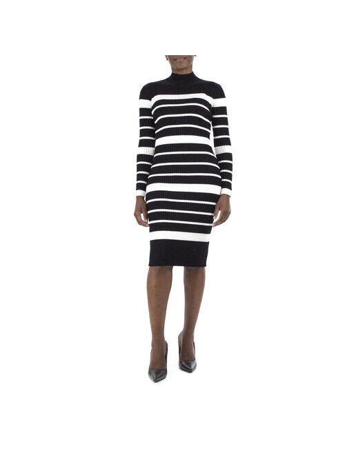 Women's Nina Leonard Striped Sweater Dress