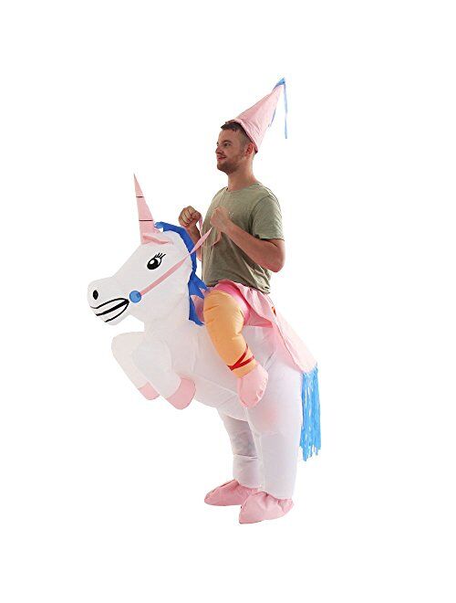 YEAHBEER Unicorn Costume Inflatable Suit Halloween Cosplay Fantasy Costumes (Unicorn)