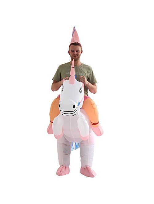 YEAHBEER Unicorn Costume Inflatable Suit Halloween Cosplay Fantasy Costumes (Unicorn)