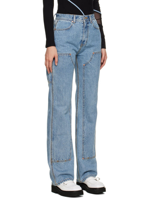 ANDERSSON BELL SSENSE Exclusive Blue Jade Jeans