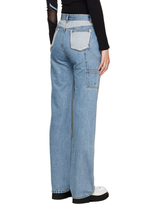 ANDERSSON BELL SSENSE Exclusive Blue Jade Jeans