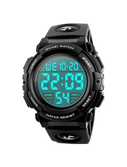 Jianxiang Kids Digital Watch Sport Outdoor Multifunctional Chronograph LED 50 M Waterproof Alarm Calendar Analog Watches for Children for 5-15 Year Old Boys Girls Wristwa