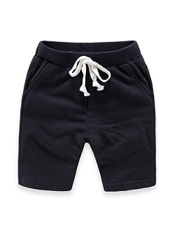 CuteOn Unisex Toddler Jogger Pants Kids Cotton Elastic Waist Winter Baby Sweatpants Pants 1-5Years