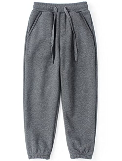 SHOOYING Boy's Cotton Jogger Sweatpants (4T-20Y)