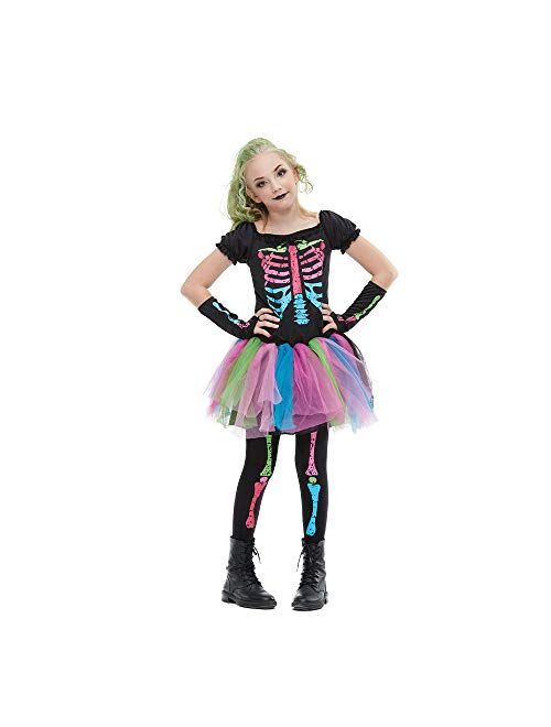 EraSpooky Girls Funky Punky Bones Halloween Costume