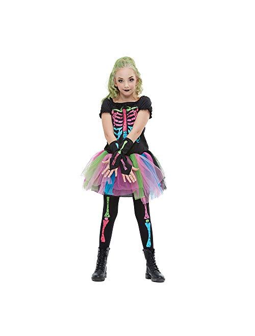 EraSpooky Girls Funky Punky Bones Halloween Costume