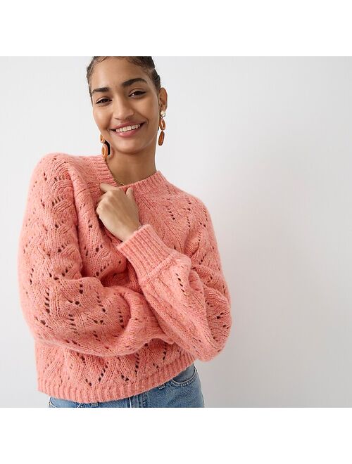 J.Crew Pointelle crewneck sweater