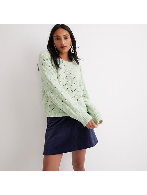 J.Crew Pointelle crewneck sweater