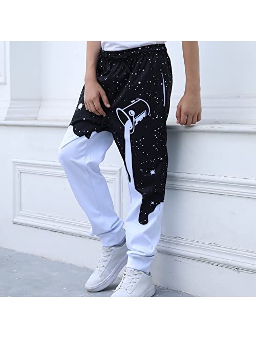 UNICOMIDEA Boys Girls Jogger Pants Funny 3D Graphic Sweatpants Athletic Sports Pants for Kids 6-16 yrs