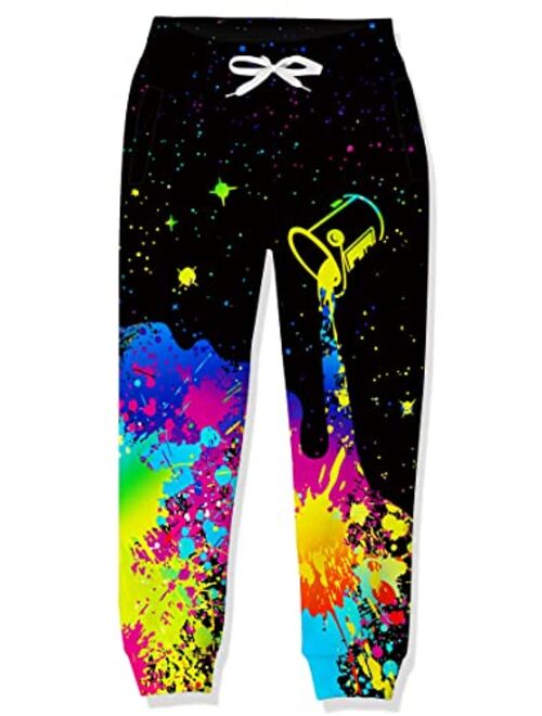 UNICOMIDEA Boys Girls Jogger Pants Funny 3D Graphic Sweatpants Athletic Sports Pants for Kids 6-16 yrs