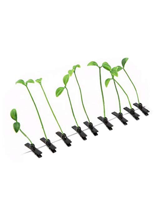 Garneck 10pcs Bean Sprout Hair Clip Plant Grass Hair Accessories Kids DIY for School Home Party