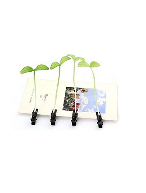 Garneck 10pcs Bean Sprout Hair Clip Plant Grass Hair Accessories Kids DIY for School Home Party