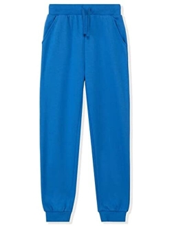 DOTDOG Kids Unisex Soft Brushed Fleece Pull-on Jogger Sweatpants Basic Casual Pants for Boys or Girls (3-12 Years)