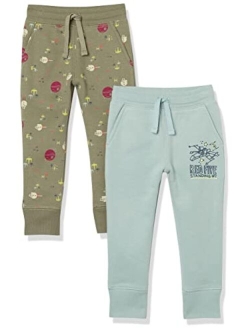 Disney | Marvel | Star Wars Boys and Toddlers' Fleece Jogger Sweatpants, Multipacks