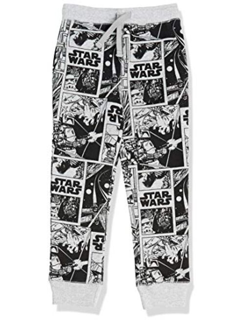 Amazon Essentials Disney | Marvel | Star Wars Boys and Toddlers' Fleece Jogger Sweatpants, Multipacks