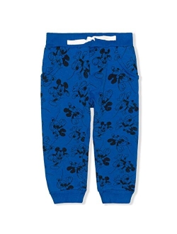 Mickey Mouse Jogger Pants for Kids, Drawstring Elastic Sweatpants, Black