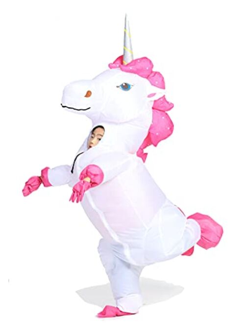 GOPRIME Unicorn Halloween Costume,Child Size,4-12