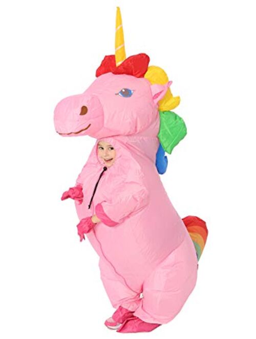 GOPRIME Unicorn Halloween Costume,Child Size,4-12