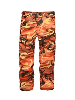 BACKBONE Boys Girls Kids Combat Army Ranger Camping Outdoor camo Cargo Pants Trousers