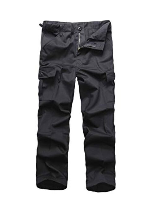 BACKBONE Boys Girls Kids Combat Army Ranger Camping Outdoor camo Cargo Pants Trousers