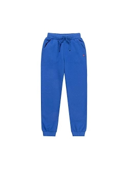 KOWDRAGON Boys Sweatpants Unisex Casual Soft Fleece Girls Sweatpants Athletic Football Joggers for Boys Pants (3-12Years)