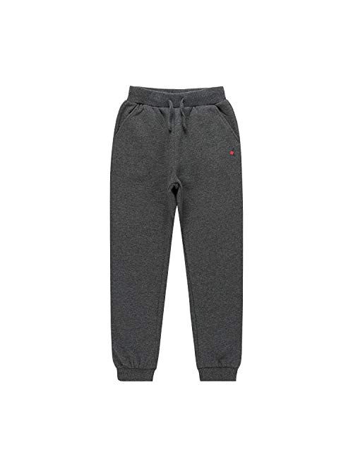 KOWDRAGON Boys Sweatpants Unisex Casual Soft Fleece Girls Sweatpants Athletic Football Joggers for Boys Pants (3-12Years)