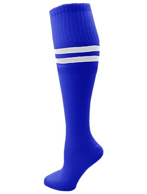 Winterlace Kids Soccer Socks, 6 Pairs for Boys Girls, Youth Knee High Athletic Sports Football Gym School Team Pack for Children