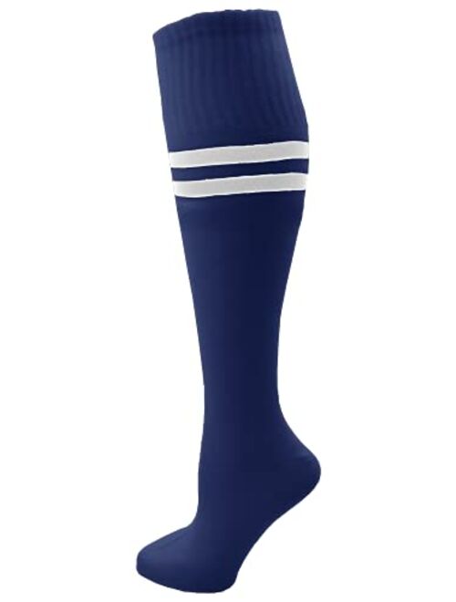 Winterlace Kids Soccer Socks, 6 Pairs for Boys Girls, Youth Knee High Athletic Sports Football Gym School Team Pack for Children