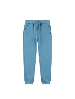 SPACE VENTURE Kids Soft Brushed Fleece Sweatpants Casual Joggers Athletic Pants for Boys or Girls (3-12Y)