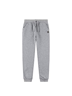 SPACE VENTURE Kids Soft Brushed Fleece Sweatpants Casual Joggers Athletic Pants for Boys or Girls (3-12Y)