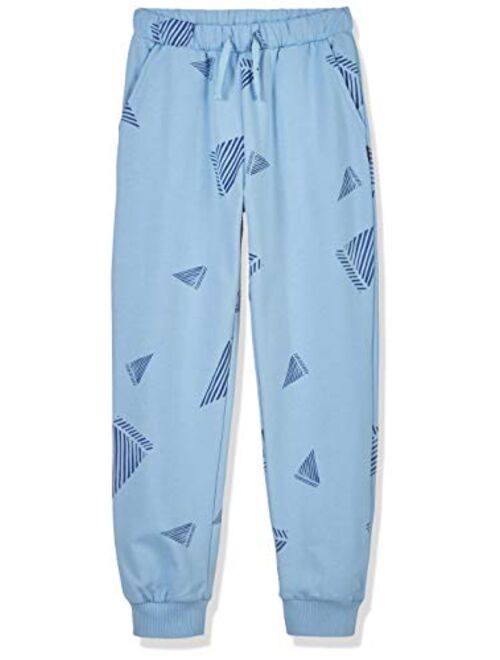 Kid Nation Kids Unisex Printed Pull On Sweatpants Casual Jogger Pants for Boys or Girls 4-12 Years