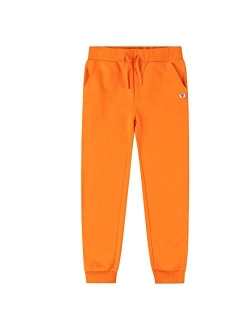 JIAHONG Kids Fleece Sweatpants Casual Pull on Jogger Athletic Sweatpants Soft Fashion Pants for Boys or Girls